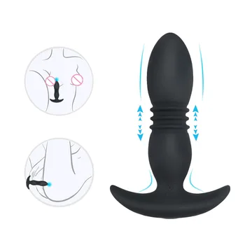Uzaktan Kumanda Anal Plug Boncuk Yapay Penis Vibratör Vantuz Butt Plug Erkek prostat masaj aleti Vibratör Su Geçirmez Seks Oyuncakları Butt Plug