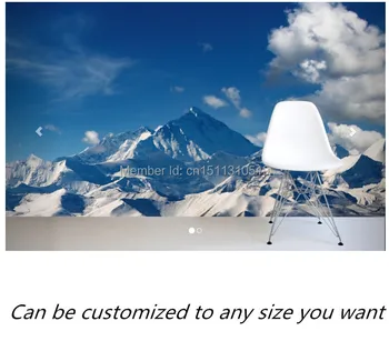 Ücretsiz kargo özel duvar Everest Dağı Duvar Kağıdı büyük yatak odası, oturma odası TV zemin duvar kağıdı