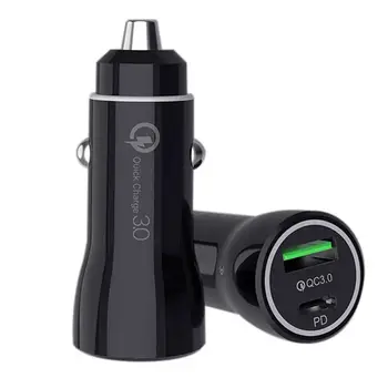 Yeni araba şarjı Çakmak 3.0 USB araba şarjı Çift QC 3.0 Araba USB şarj aleti Mini Araç Telefonu Şarj Cihazı Hızlı Şarj