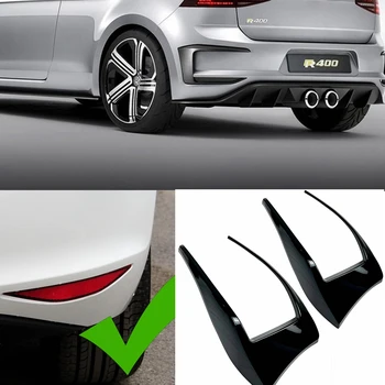 Dış Modifikasyonu Volkswagen Golf 7 2012-2015 İçin Arka Tampon Hava Bıçağı R400 Arka Hava Bıçağı ABS Araba Styling