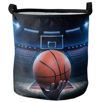 Basketbol Sahası Oyun Alanı kirli çamaşır sepeti Katlanabilir Su Geçirmez ev düzenleyici Sepeti Giyim çocuk oyuncağı Depolama Sepeti