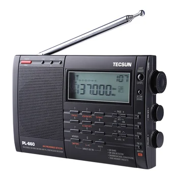 PL-660 PLL SSB VHF HAVA Bandı Radyo Alıcısı FM / MW/SW / LW Çok Bantlı Çift TECSUN I3-001